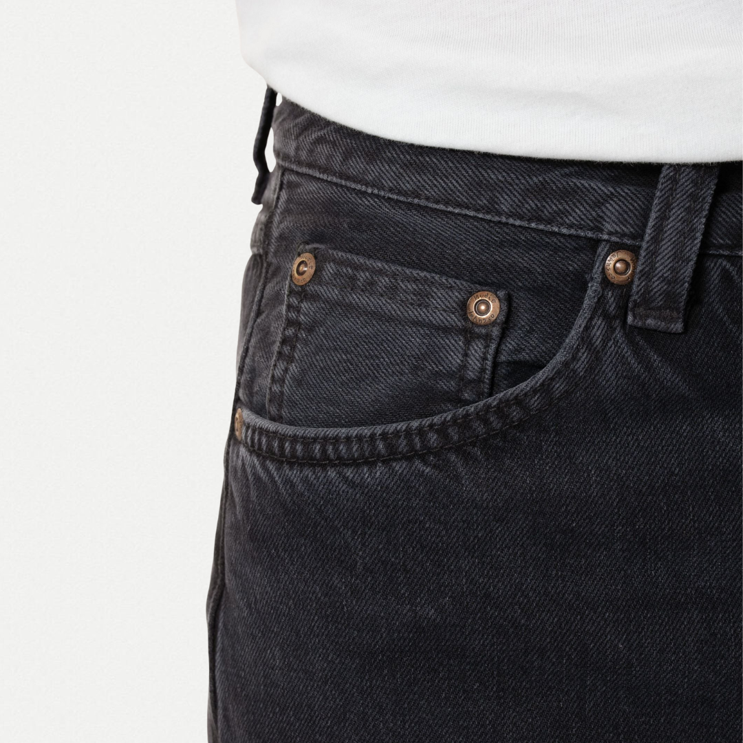 NUDIE JEANS || RAD RUFUS BLACK VINTAGE JEANS