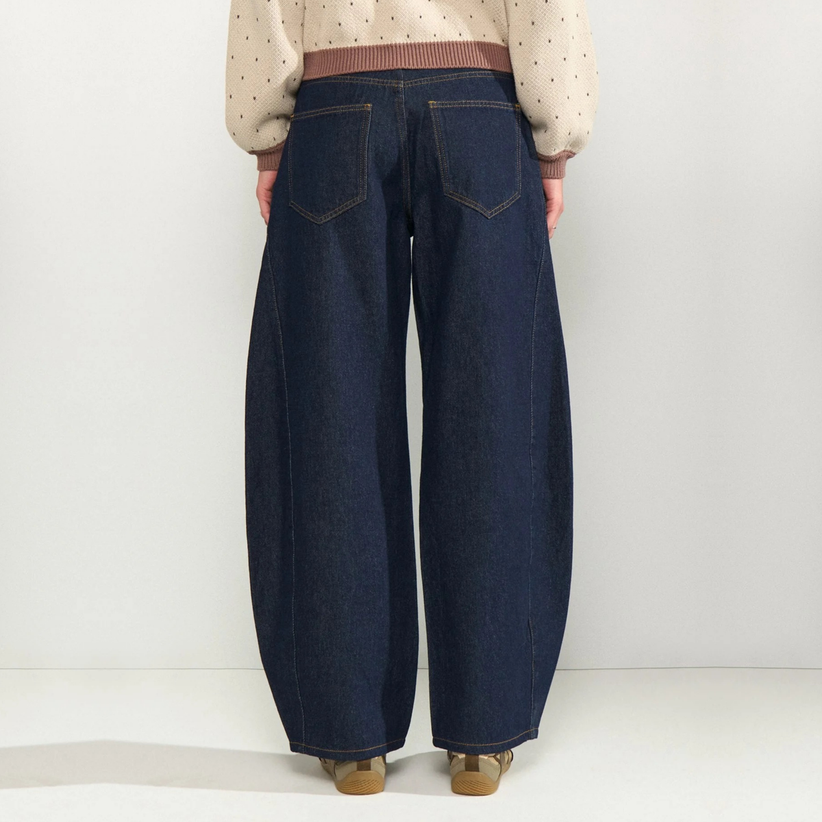 NÜMPH || NUAMSTERDAM HR BARREL JEANS DARK BLUE DENIM