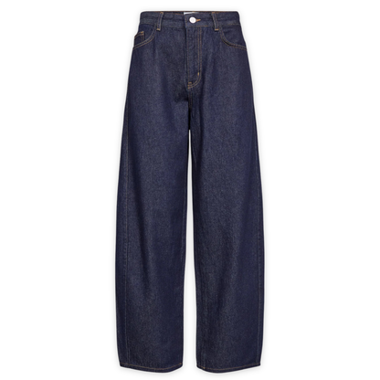 NÜMPH || NUAMSTERDAM HR BARREL JEANS DARK BLUE DENIM