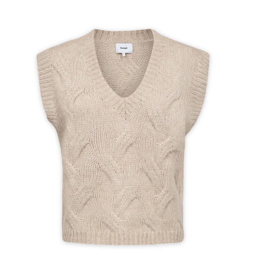 NÜMPH || NUALMAS KNITTED VEST-GRS SUN KISS