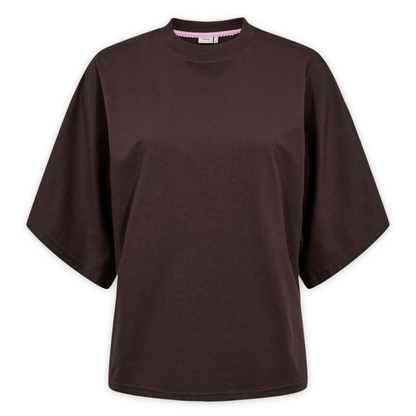 NÜMPH || NUANSA BATSLEEVE T-SHIRT BLACK COFFEE
