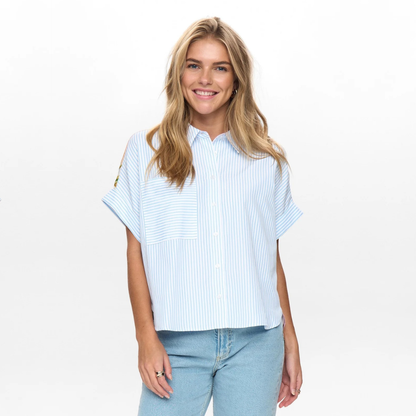 NÜMPH || NUASHLEY SHIRT AIRY BLUE