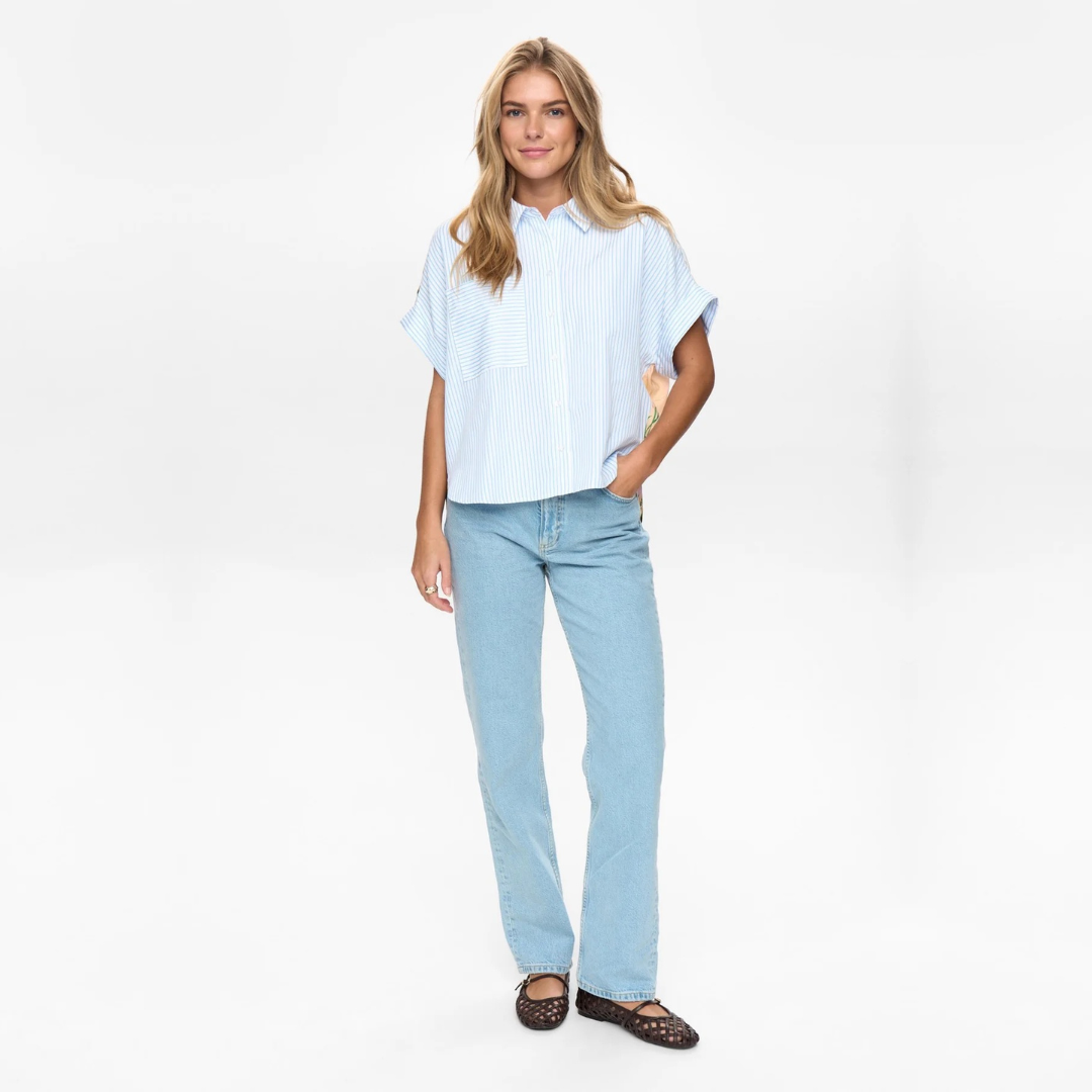 NÜMPH || NUASHLEY SHIRT AIRY BLUE