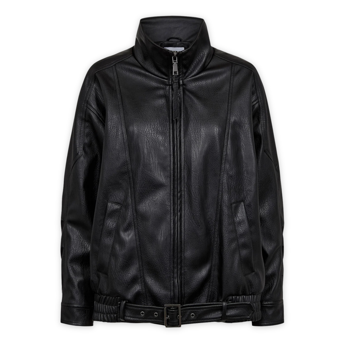 NÜMPH || NUBIKA OVERSIZE PU JACKET CAVIAR