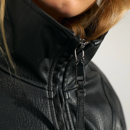 NÜMPH || NUBIKA OVERSIZE PU JACKET CAVIAR
