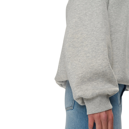 NÜMPH || NUBISSA OVERSIZE SWEAT LIGHT GREY MEL