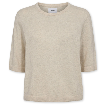 NÜMPH || NUCALLY SS PULLOVER BIRCH MELANGE