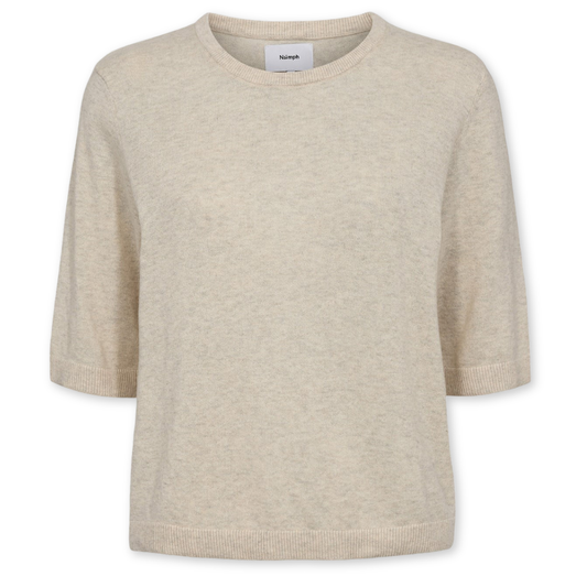NÜMPH || NUCALLY SS PULLOVER BIRCH MELANGE