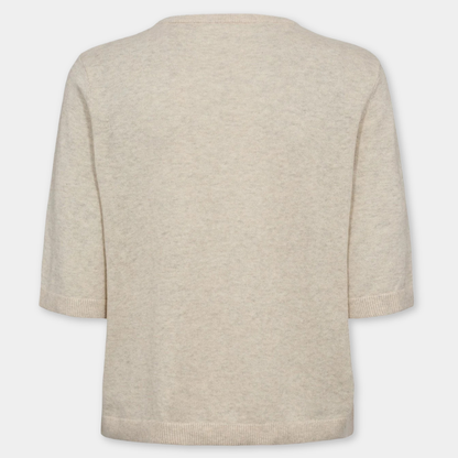 NÜMPH || NUCALLY SS PULLOVER BIRCH MELANGE