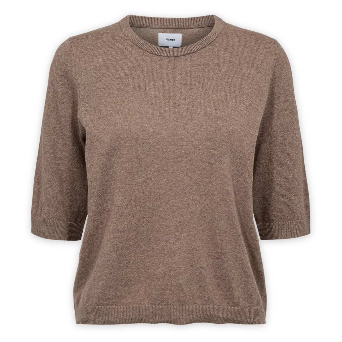 NÜMPH || NUCALLY SS PULLOVER DEEP TAUPE
