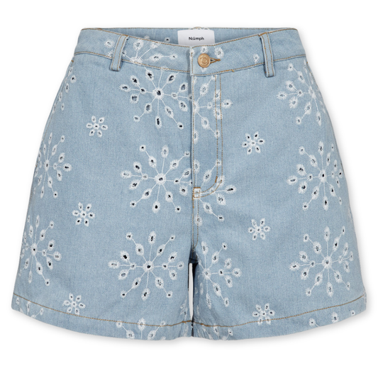 NÜMPH || NUDELILAH SHORTS LIGHT BLUE DENIM