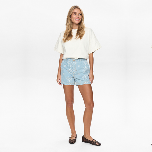 NÜMPH || NUDELILAH SHORTS LIGHT BLUE DENIM
