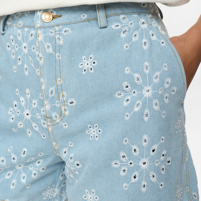 NÜMPH || NUDELILAH SHORTS LIGHT BLUE DENIM