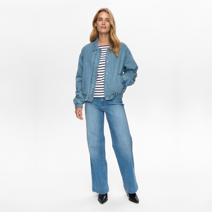 NÜMPH || NUDENIMA JACKET MEDIUM BLUE DENIM