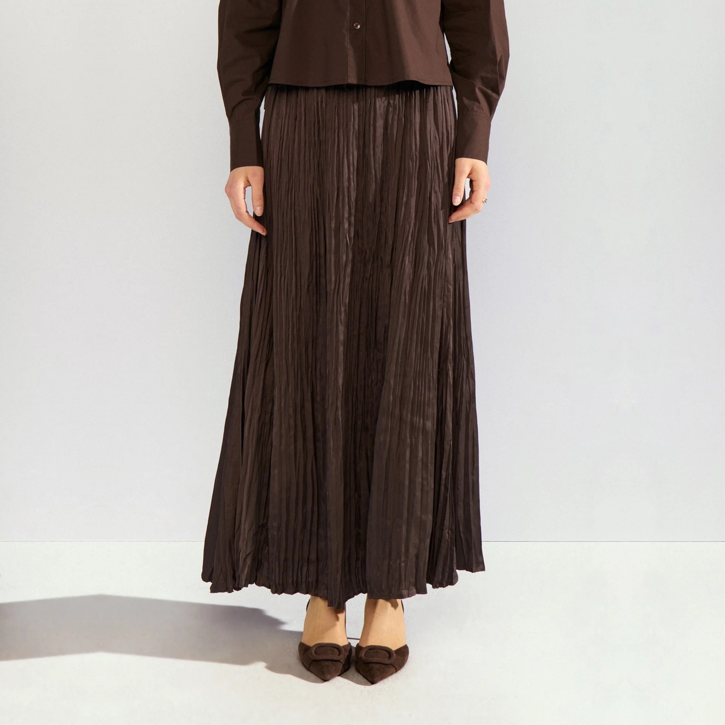 NÜMPH || NUFEA SKIRT BLACK COFFEE