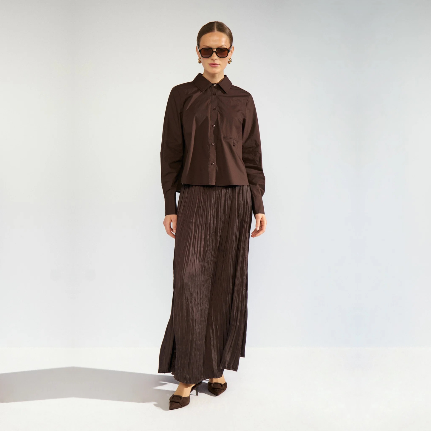 NÜMPH || NUFEA SKIRT BLACK COFFEE