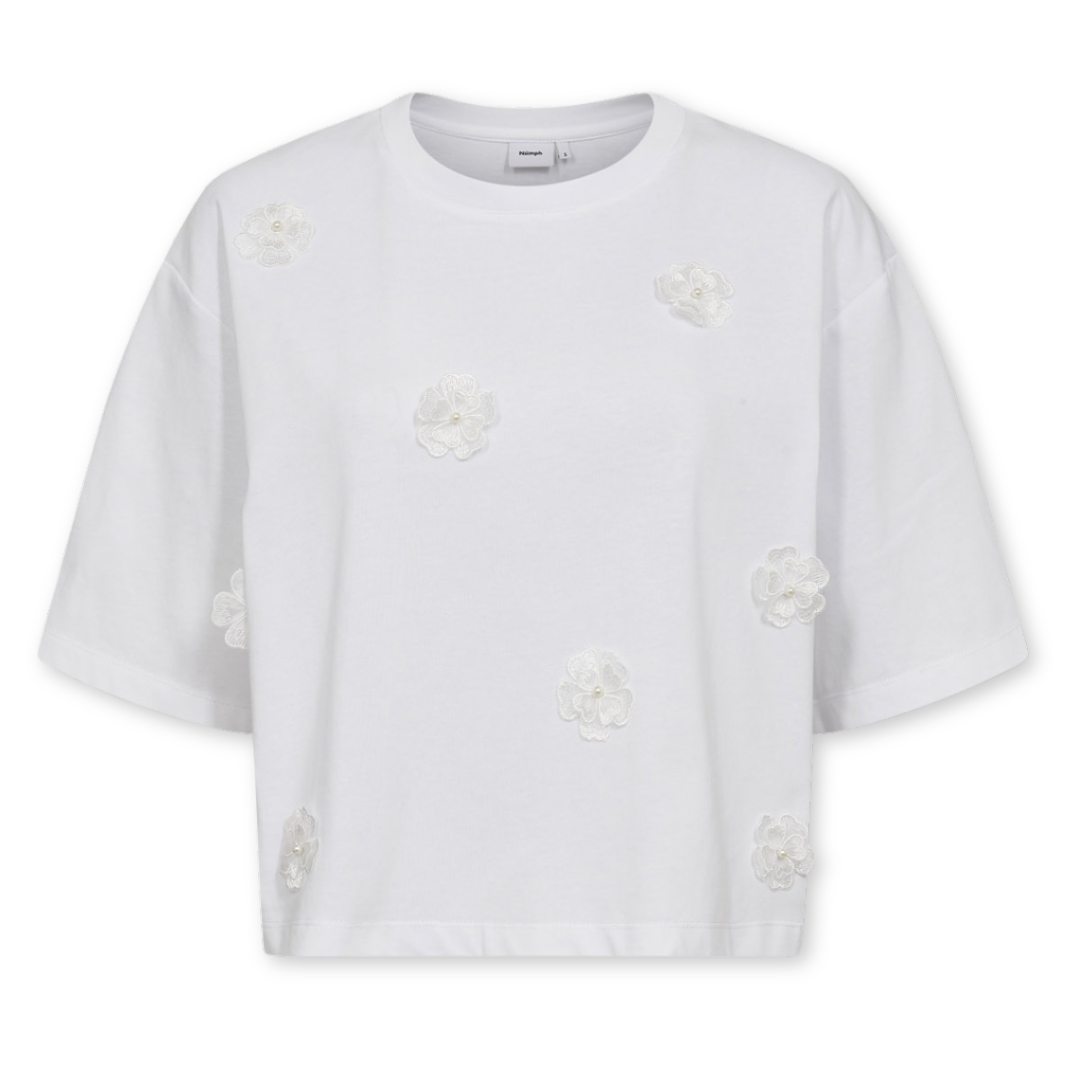 NÜMPH || NUFLEURA TEE BRIGHT WHITE