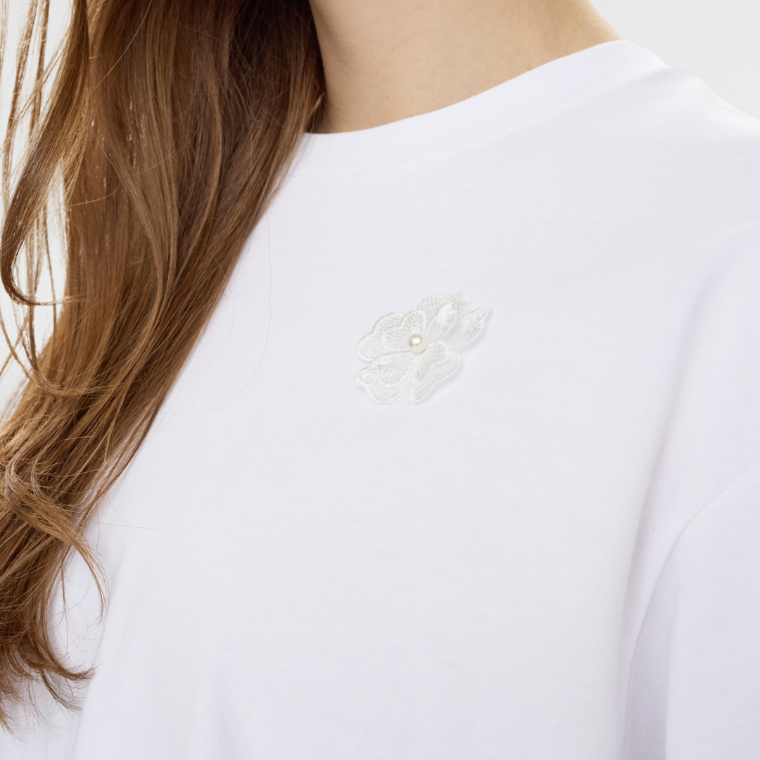 NÜMPH || NUFLEURA TEE BRIGHT WHITE