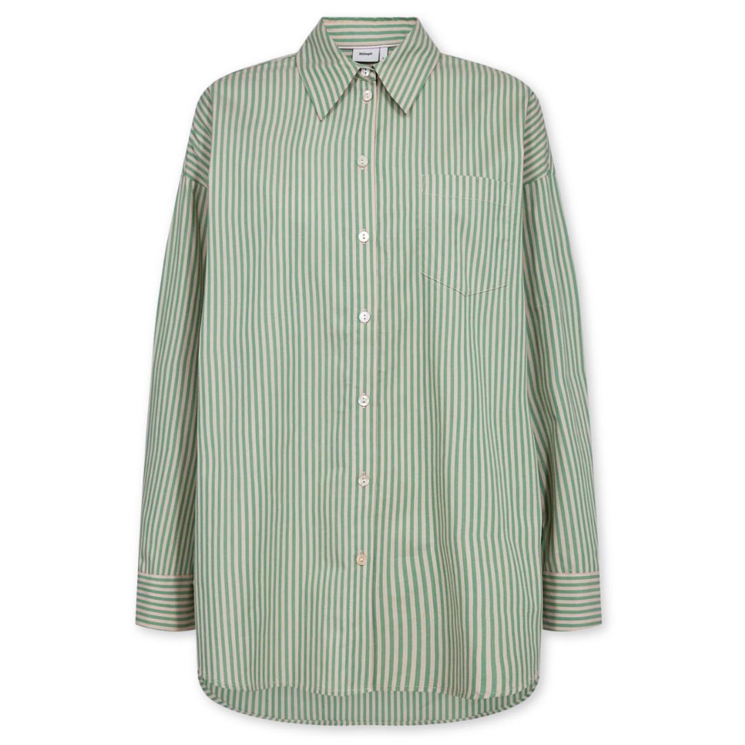 NÜMPH || NUHAILEY SHIRT W|O STONE VIBRANT GREEN