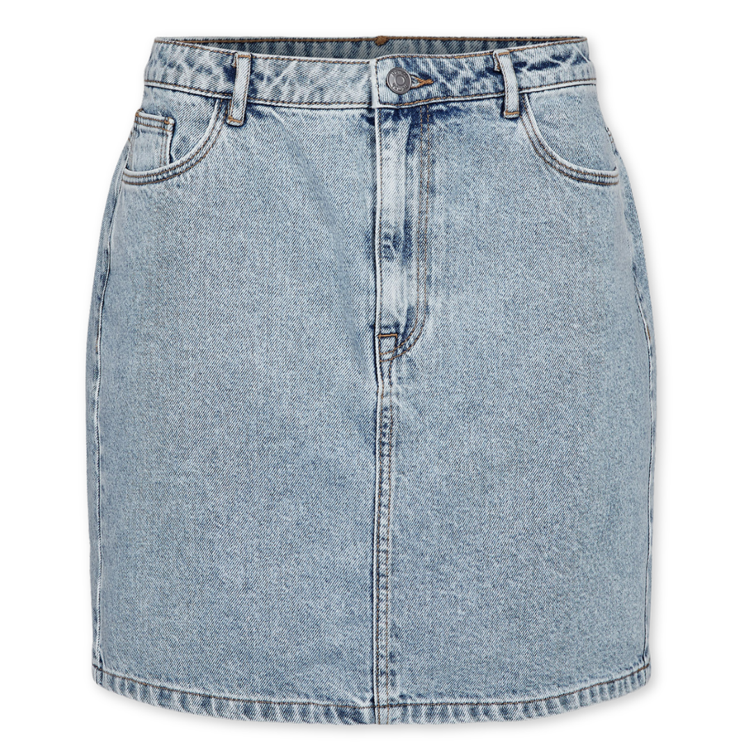 NÜMPH || NUKAYSA DENIM SKIRT LIGHT B. STONEWASH DENIM