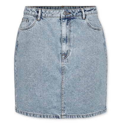 NÜMPH || NUKAYSA DENIM SKIRT LIGHT B. STONEWASH DENIM