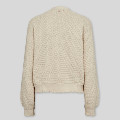 NÜMPH || NUMAGGIE CARDIGAN WHITECAP GRAY