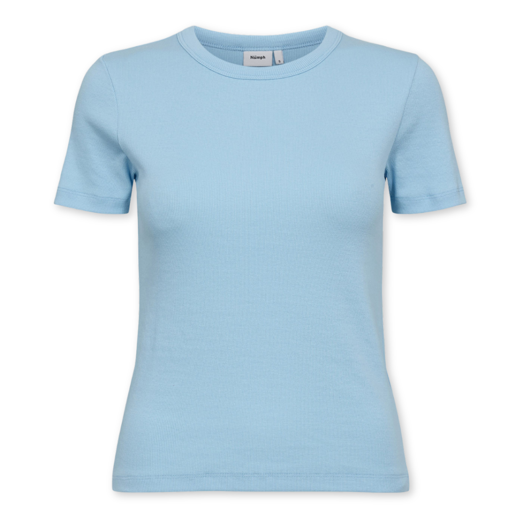 NÜMPH || NUMAKENY CROPPED TEE AIRY BLUE