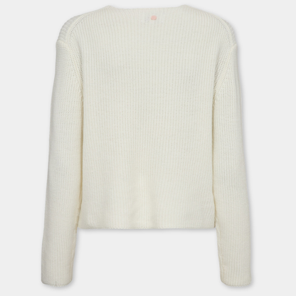 NÜMPH || NUMARSIE LS PULLOVER CLOUD DANCER