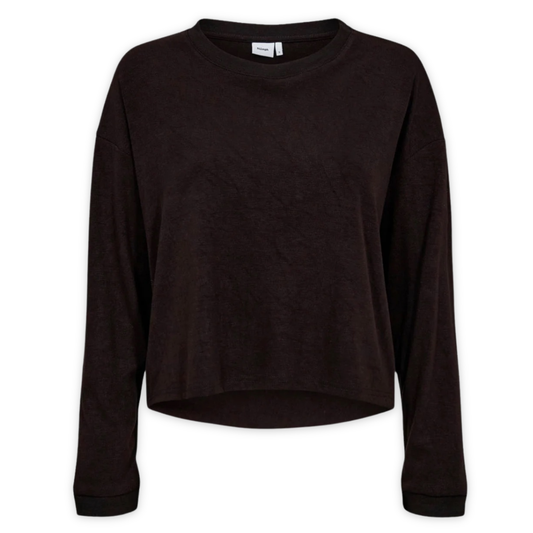 NÜMPH || NUMICY OVERSIZE BLOUSE CAVIAR