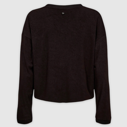 NÜMPH || NUMICY OVERSIZE BLOUSE CAVIAR
