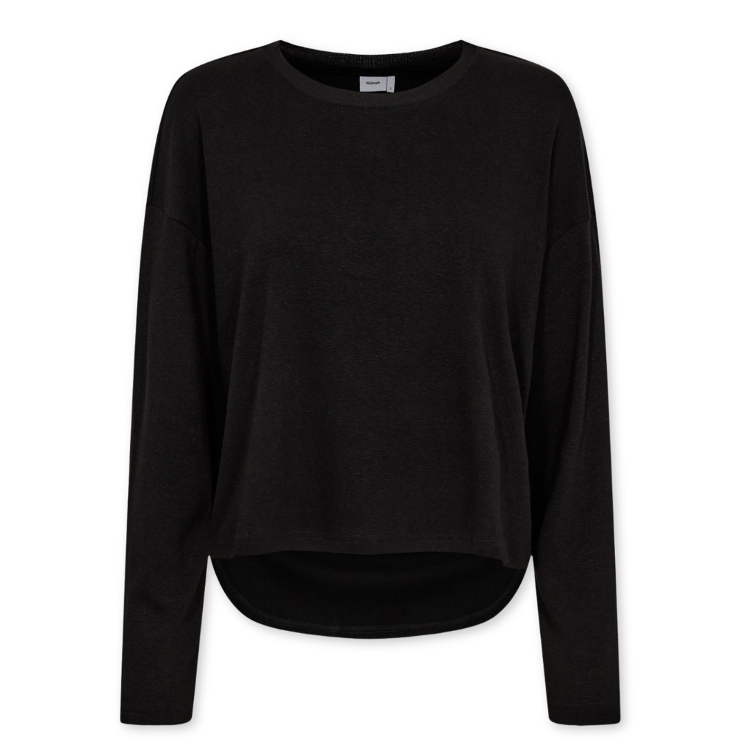 NÜMPH || NUMILY OVERSIZE BLOUSE CAVIAR