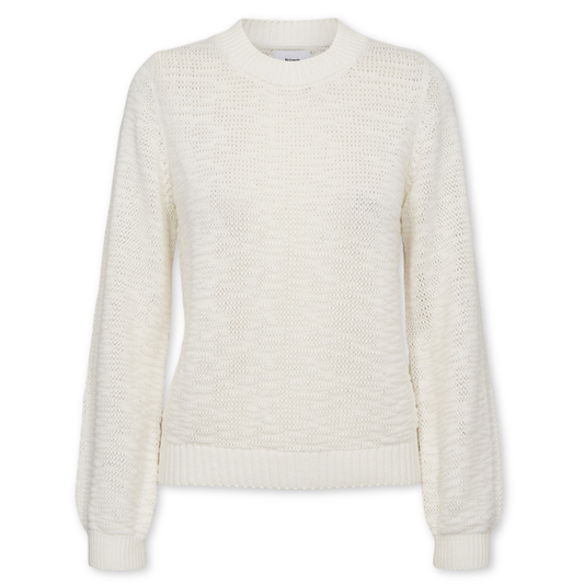 NÜMPH || NUMIRNA CROPPED PULLOVER CLOUD DANCER
