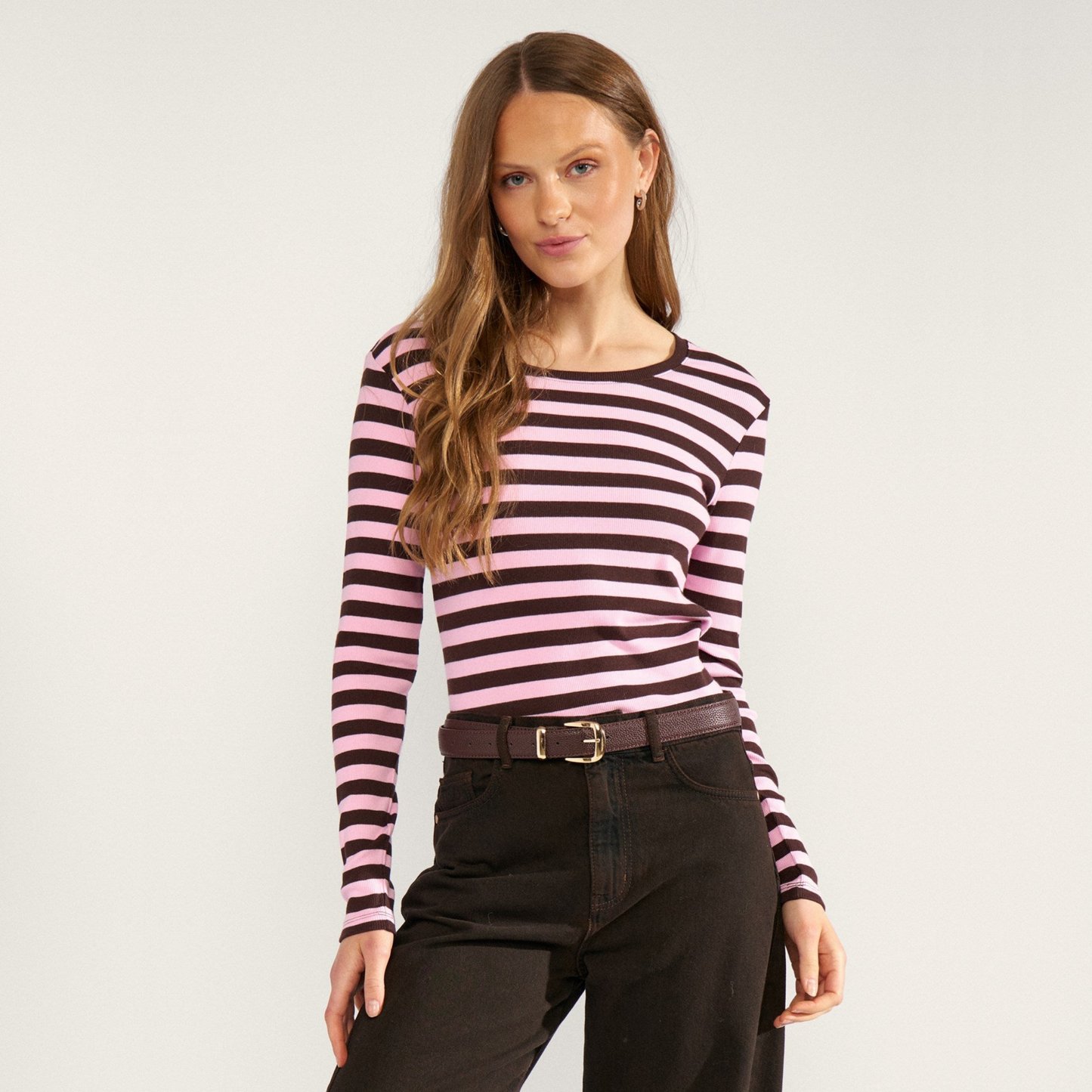 NÜMPH || NUMIXIE LS T-SHIRT-GOTS BONBON