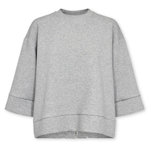 NÜMPH || NUNATHALIE SWEAT MEDIUM GREY MEL.
