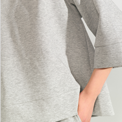 NÜMPH || NUNATHALIE SWEAT MEDIUM GREY MEL.