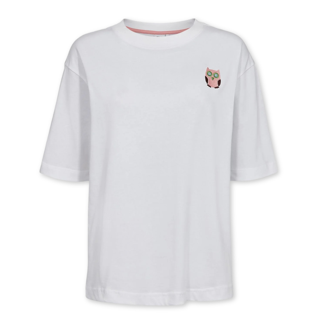NÜMPH || NUOLINA T-SHIRT BRIGHT WHITE