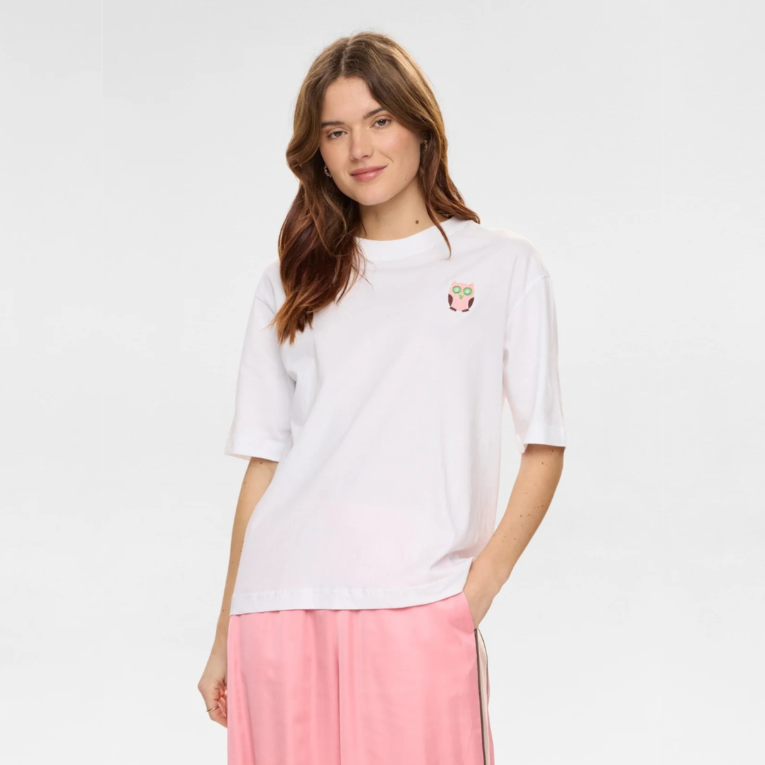 NÜMPH || NUOLINA T-SHIRT BRIGHT WHITE