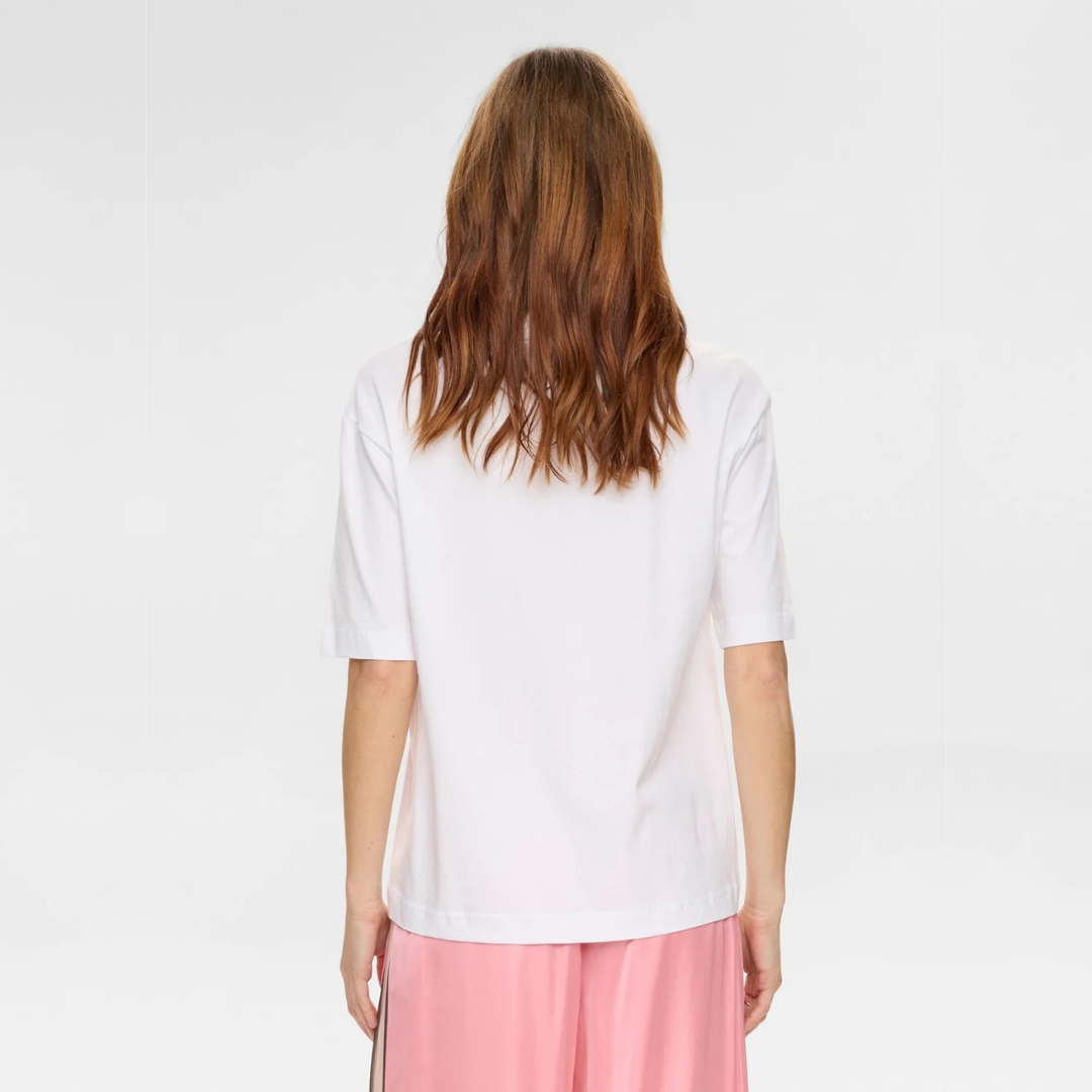NÜMPH || NUOLINA T-SHIRT BRIGHT WHITE