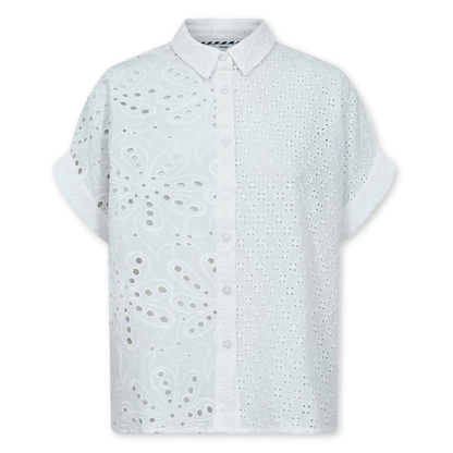 NÜMPH || NUPALMA SLEEEVELESS SHIRT BRIGHT WHITE