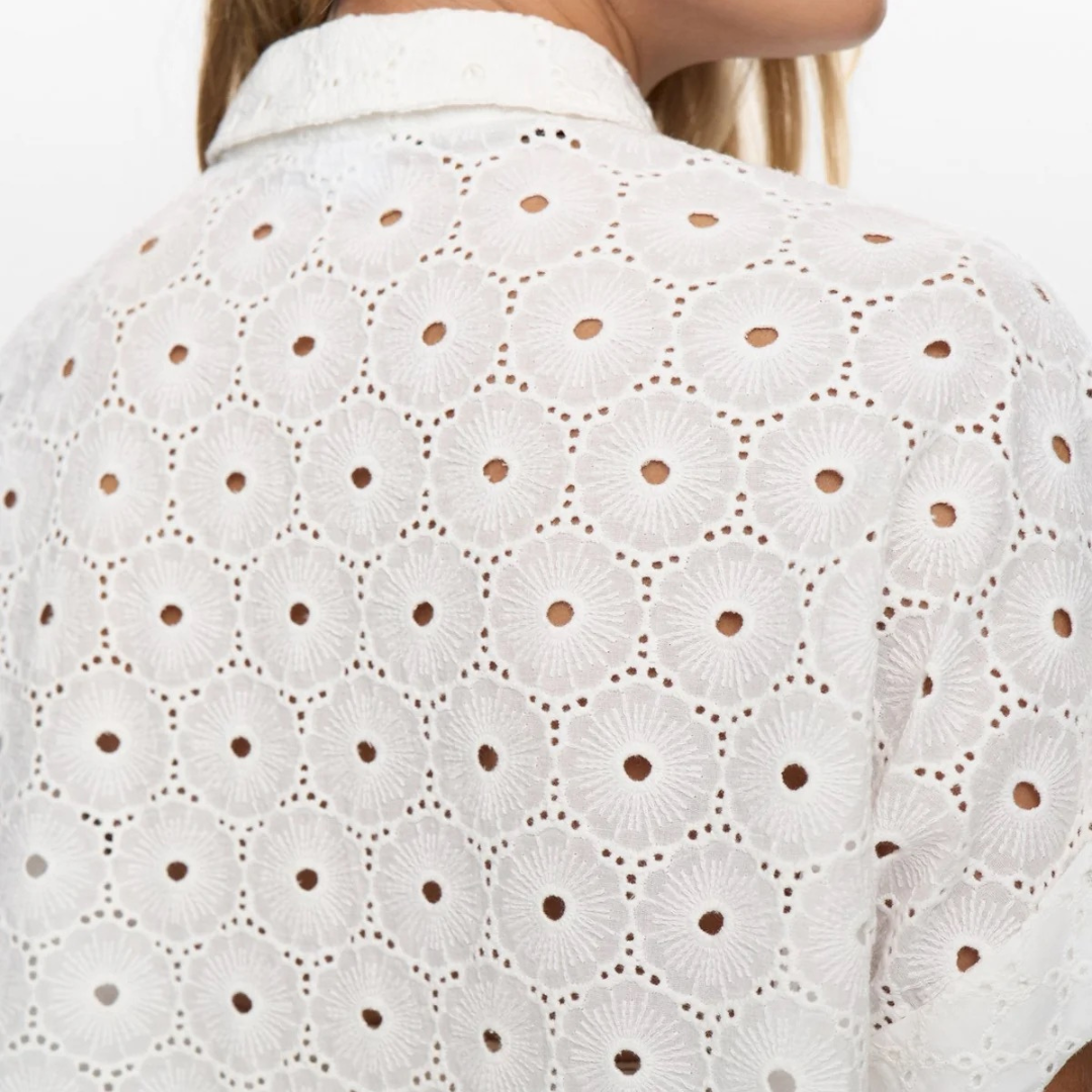 NÜMPH || NUPALMA SLEEEVELESS SHIRT BRIGHT WHITE