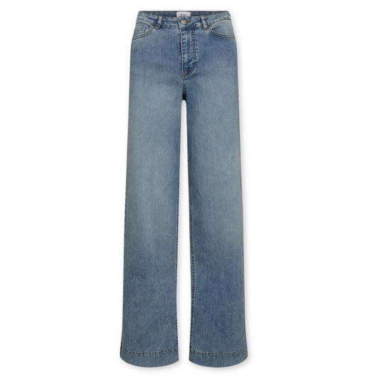 NÜMPH || NUPARIS HR WIDE ACID JEANS LIGHT BLUE DENIM