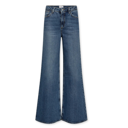 NÜMPH || NUPISA HR WIDE JEANS MEDIUM BLUE DENIM 34“