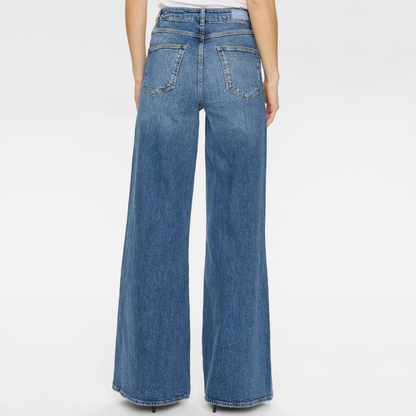 NÜMPH || NUPISA HR WIDE JEANS MEDIUM BLUE DENIM 34“