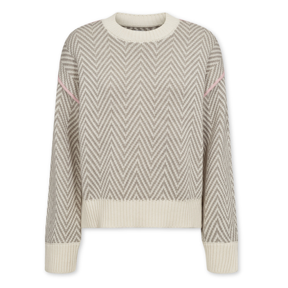 NÜMPH || NURAVISSI PULLOVER LIGHT GREY MEL.