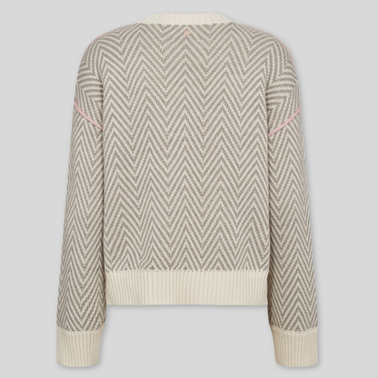 NÜMPH || NURAVISSI PULLOVER LIGHT GREY MEL.