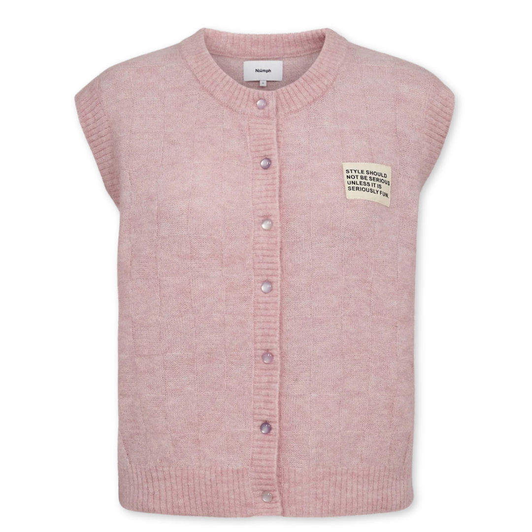 NÜMPH || NURIETTE CHECK VEST PINK LADY