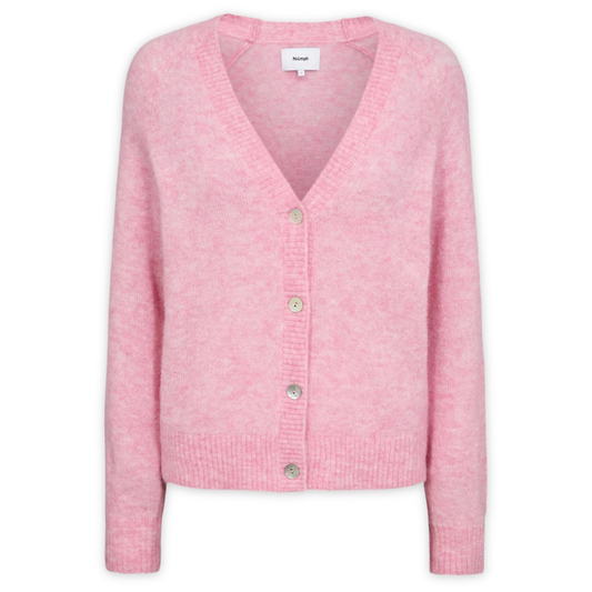 NÜMPH || NURIETTE DEEP V-NECK CARDIGAN BONBON
