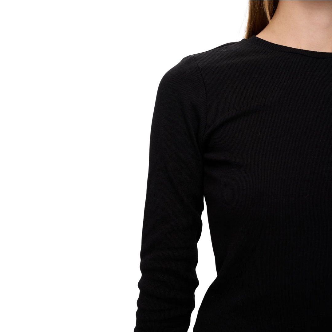 NÜMPH || NURILEY LS CROPPED TEE CAVIAR