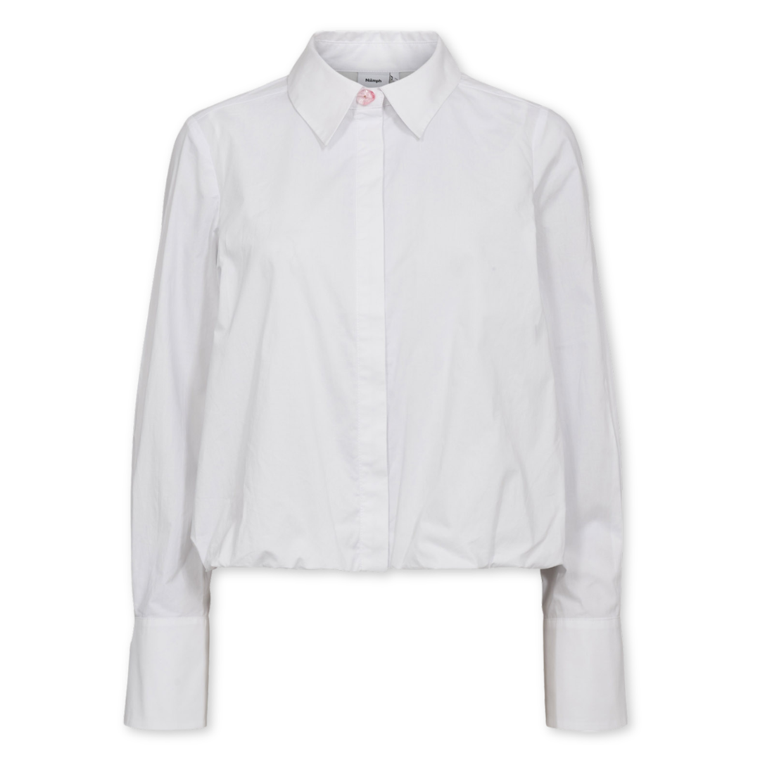 NÜMPH || NUSAMIRA SHIRT BRIGHT WHITE