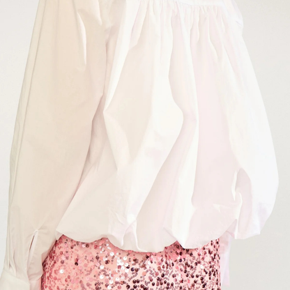 NÜMPH || NUSAMIRA SHIRT BRIGHT WHITE